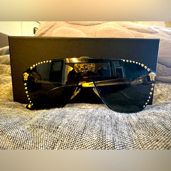 Versace Accessories - VERSACE 60 MM Shield Mirrored Glasses